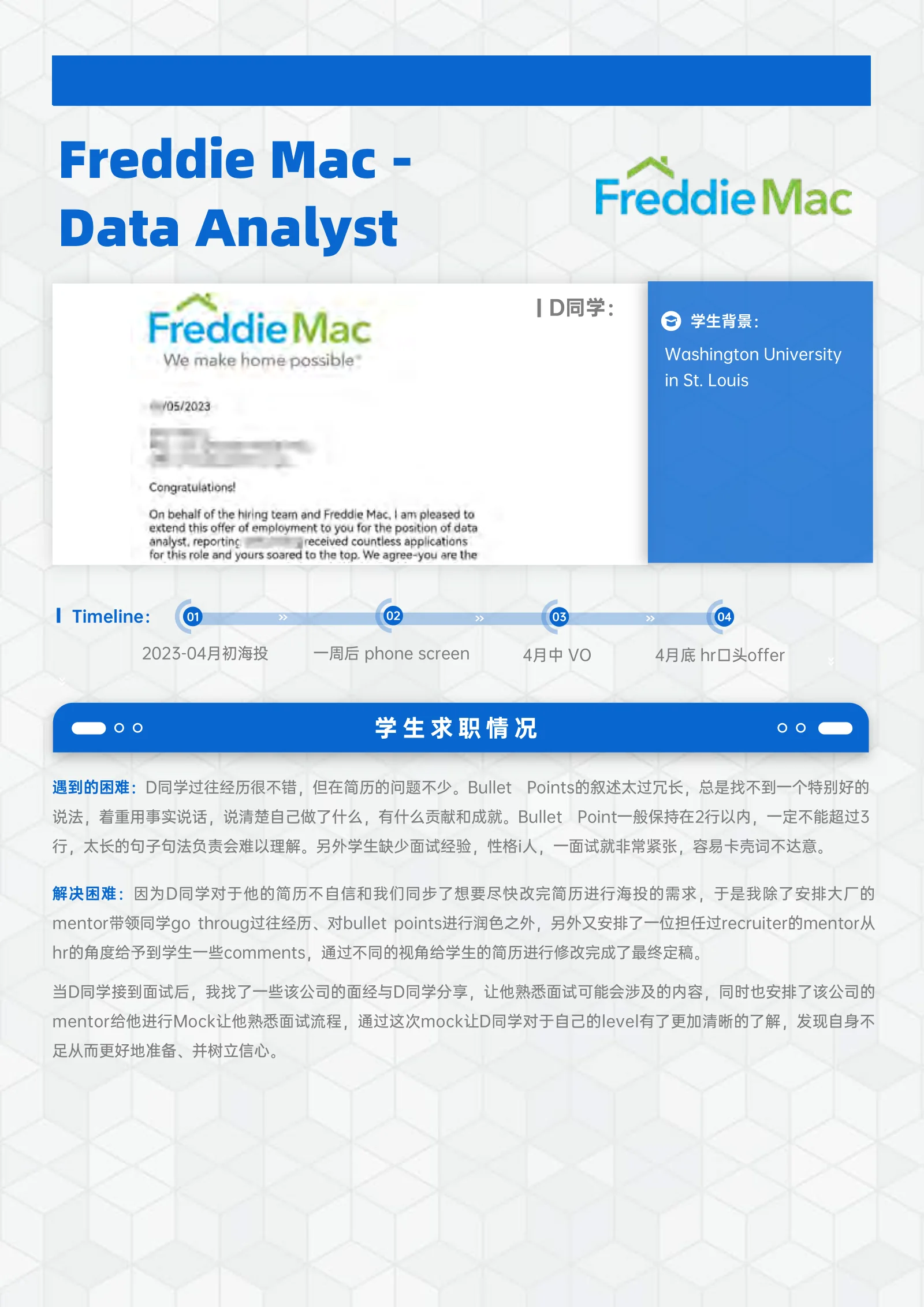 Freddie Mac Data Analyst 案例展示页